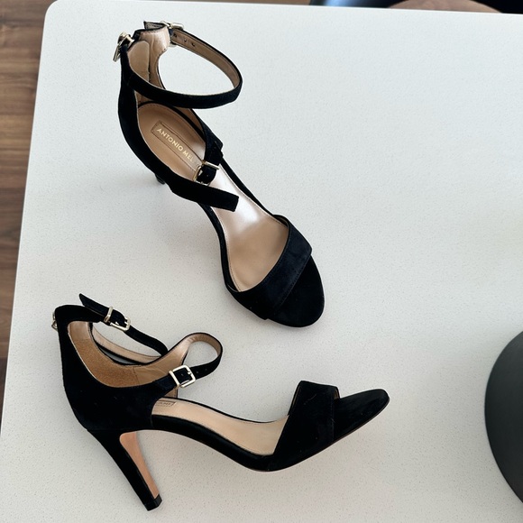 ANTONIO MELANI Shoes - Antonio Melani Open Toe Suede Heels
